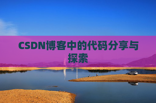 CSDN博客中的代码分享与探索